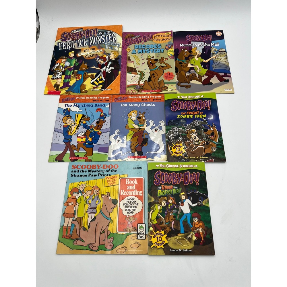 Scooby-Doo Book Lot of 8 Scholastic You Choose Phonics Mystery Stories Kids